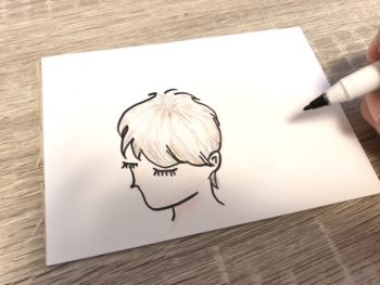 白髪にアクセントカラー